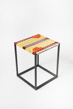 Load image into Gallery viewer, Yellow,orange &amp; burgandy stool
